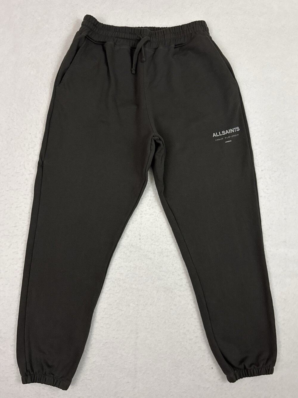 AllSaints Underground Sweatpants Men’s XL Black Japanese Logo Joggers